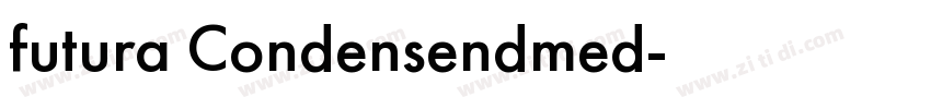 futura Condensendmed字体转换